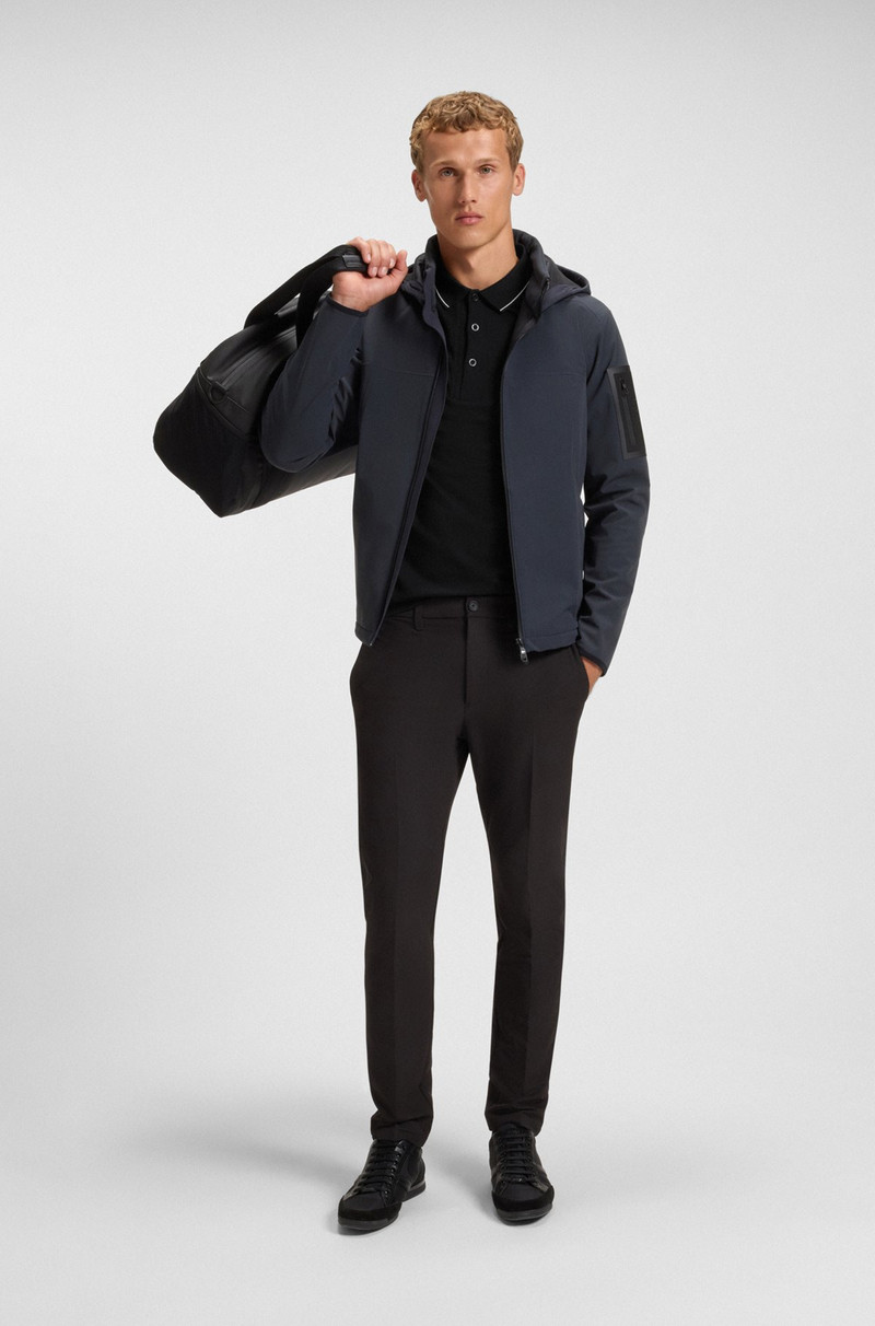 BOSS COTTON-PIQUÉ SLIM-FIT POLO SHIRT WITH TONAL LOGO outlook