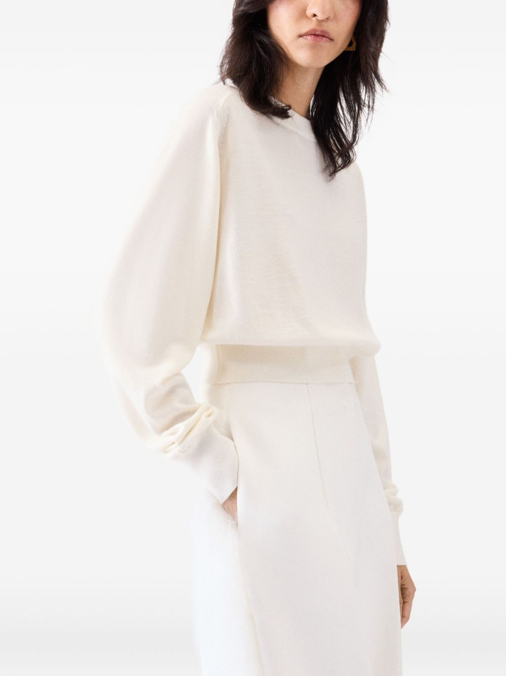 The Embroidered cropped sweater - 3