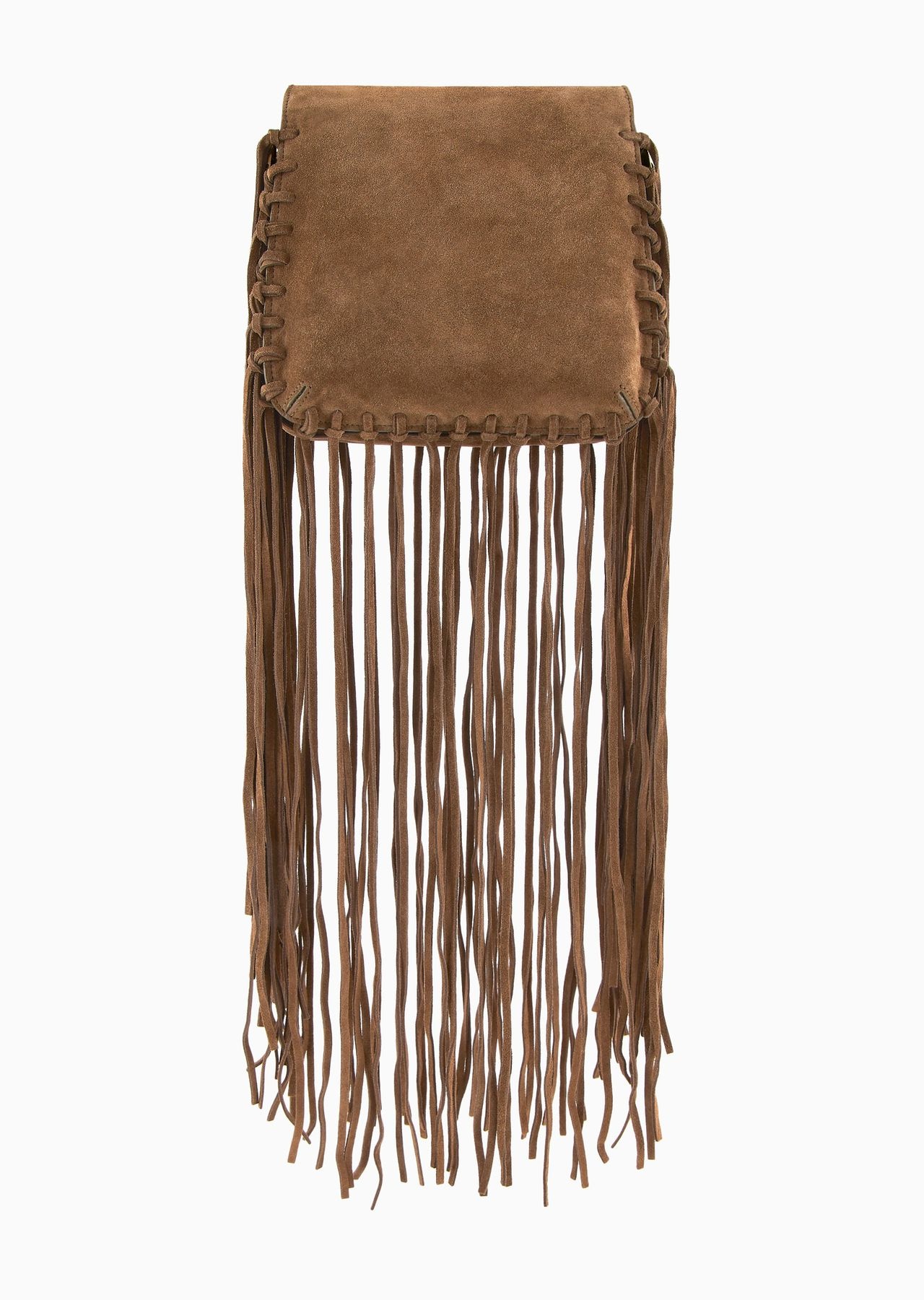 La Prima fringed suede bag - 4