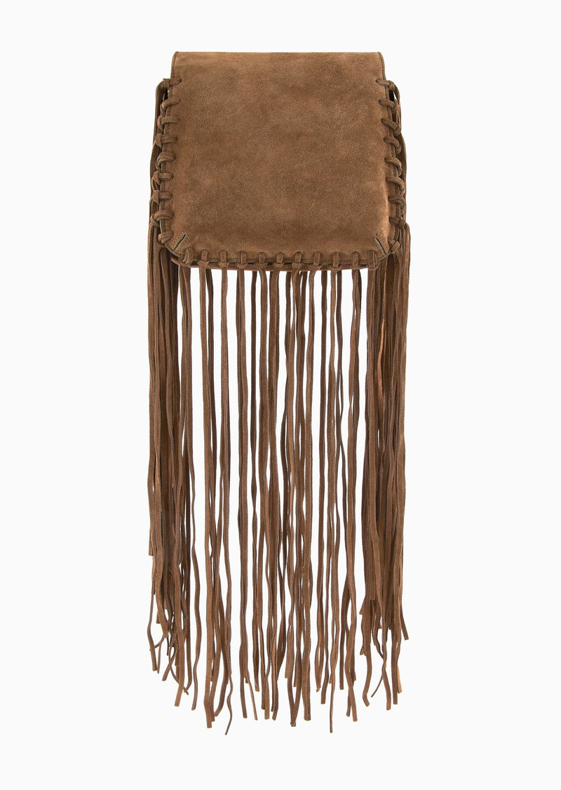 La Prima fringed suede bag 4