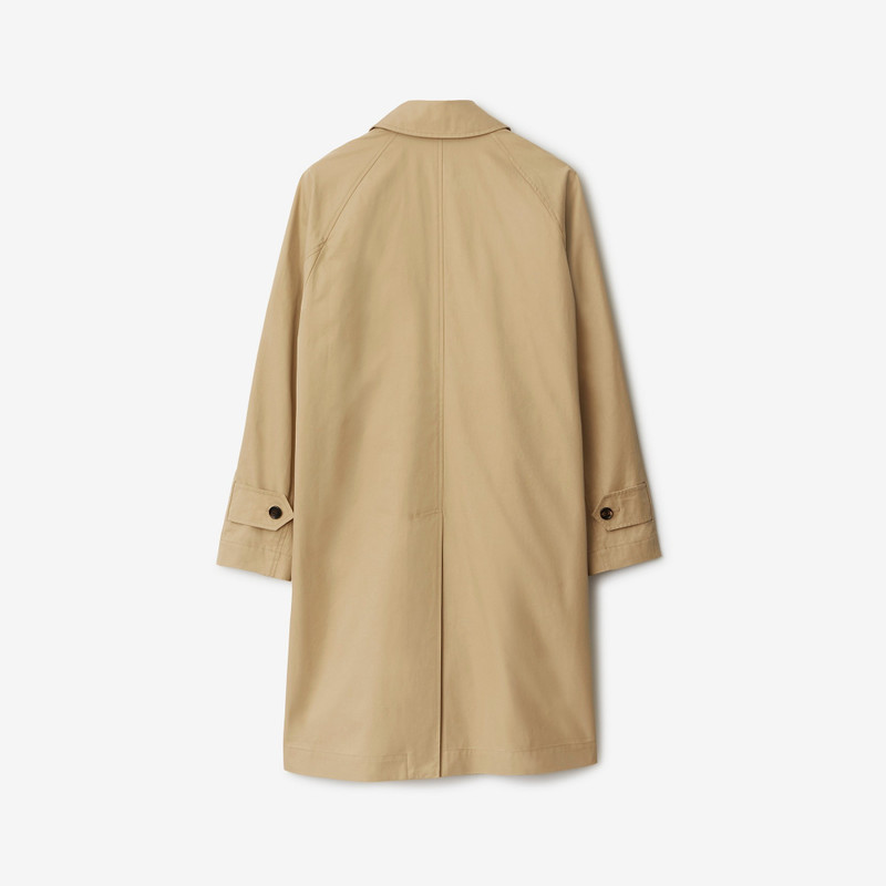 Mid-length Reversible Check Gabardine Car Coat 8