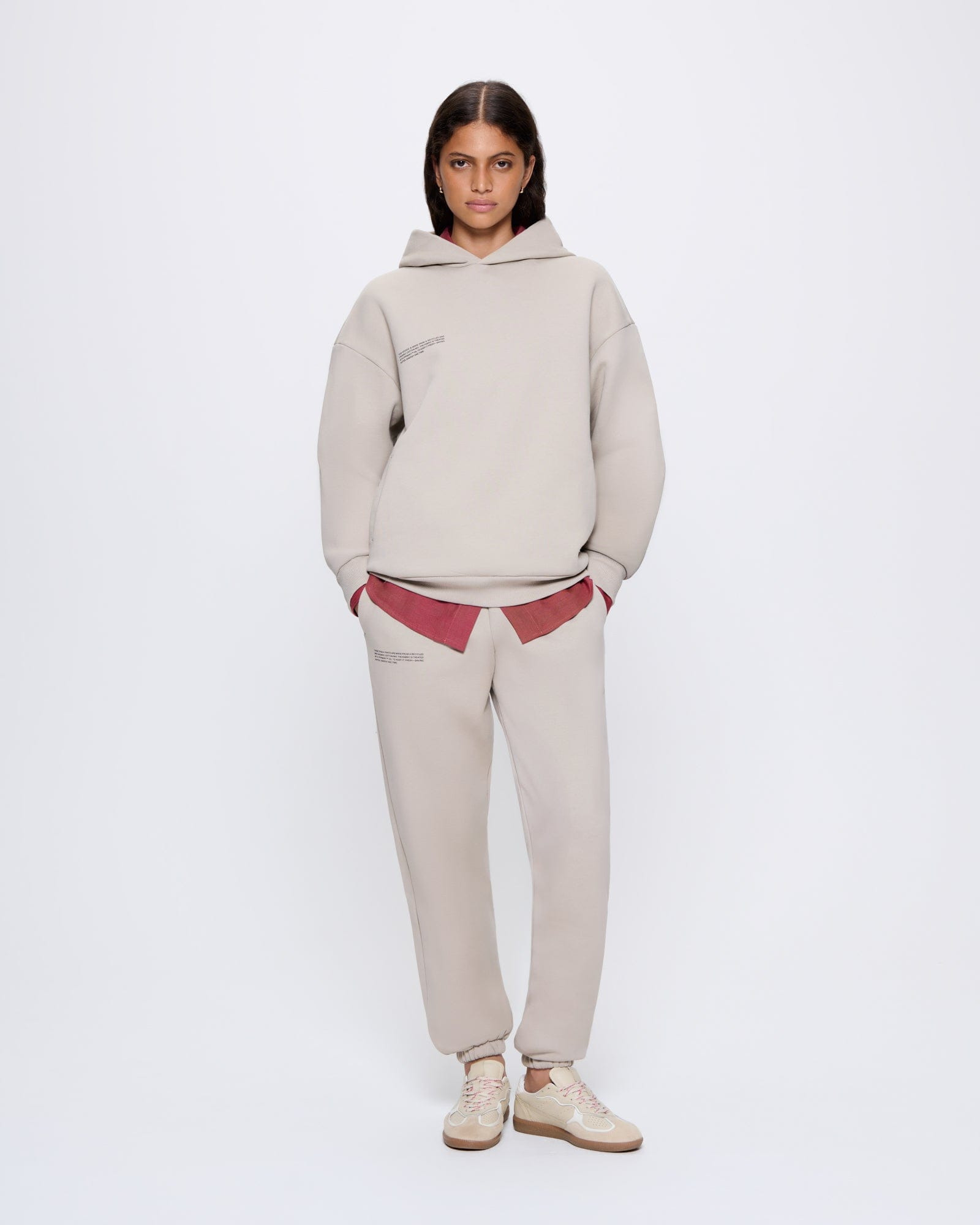 Womens 365 Heavyweight Track Pants - Stone - 2