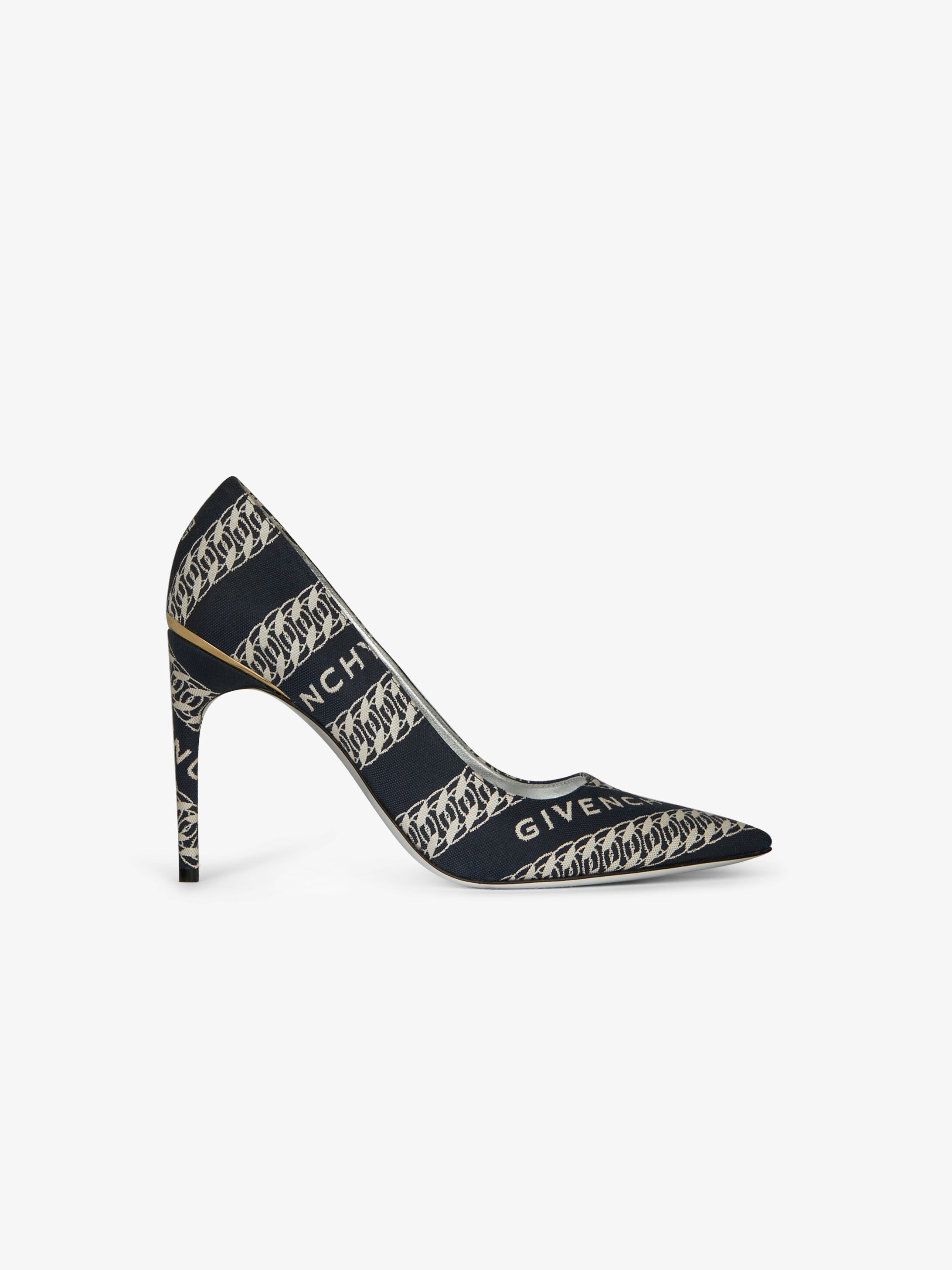 GIVENCHY Chain M-pumps in canvas - 1