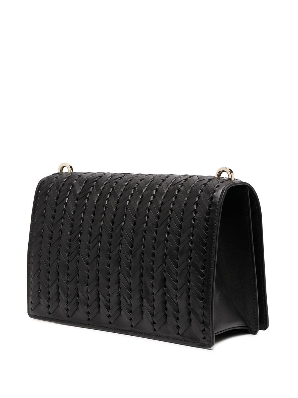 woven cross-body satchel - 3