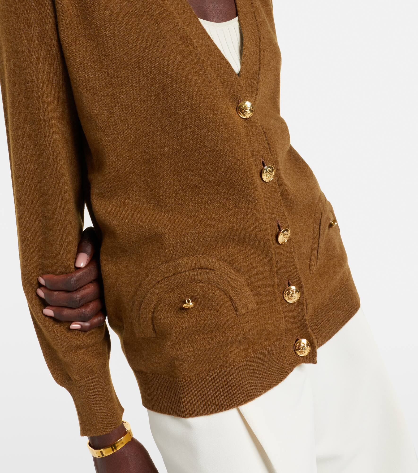 Highland wool and cashmere cardigan - 5