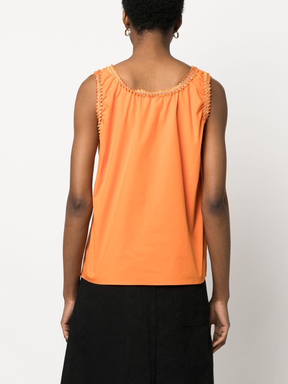 embellished-trim tank top - 4