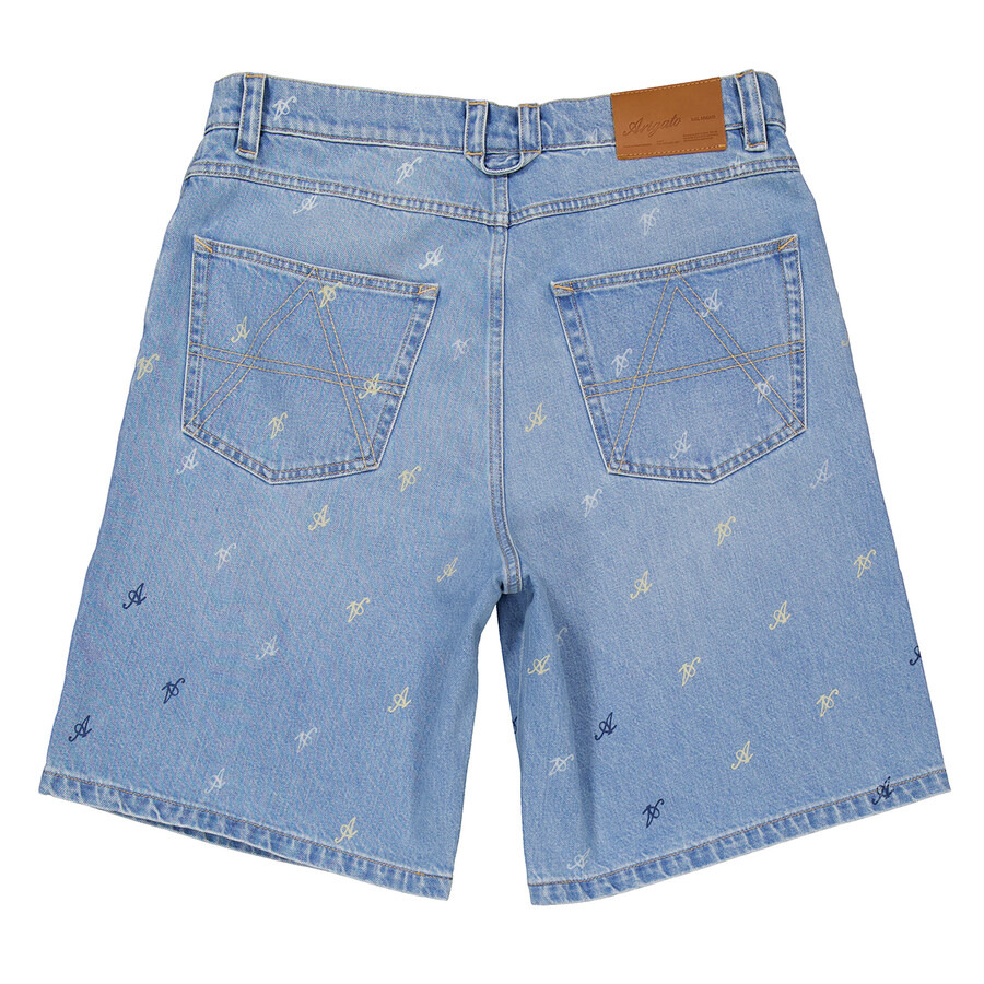 Axel Arigato Miles Logo Print Denim Shorts - 6