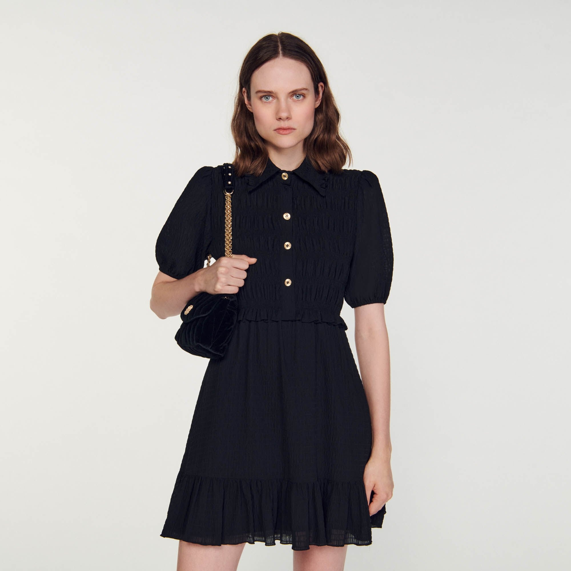 SHORT SMOCKED DRESS - 5