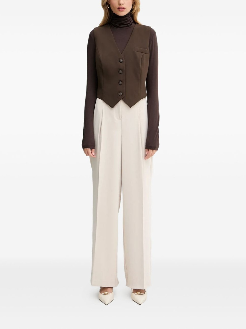 GUESS USA button chest-pocket vest outlook