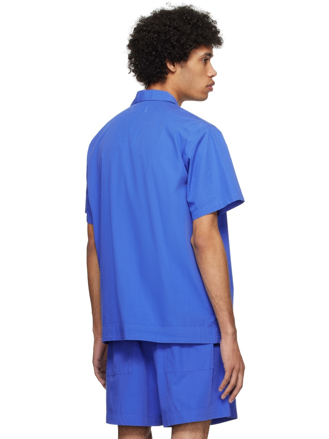 Blue Short Sleeve Pyjama Shirt - 3