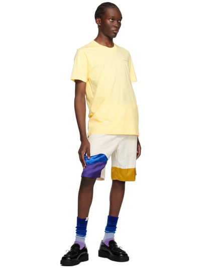 Marni Yellow Embroidered T-Shirt outlook