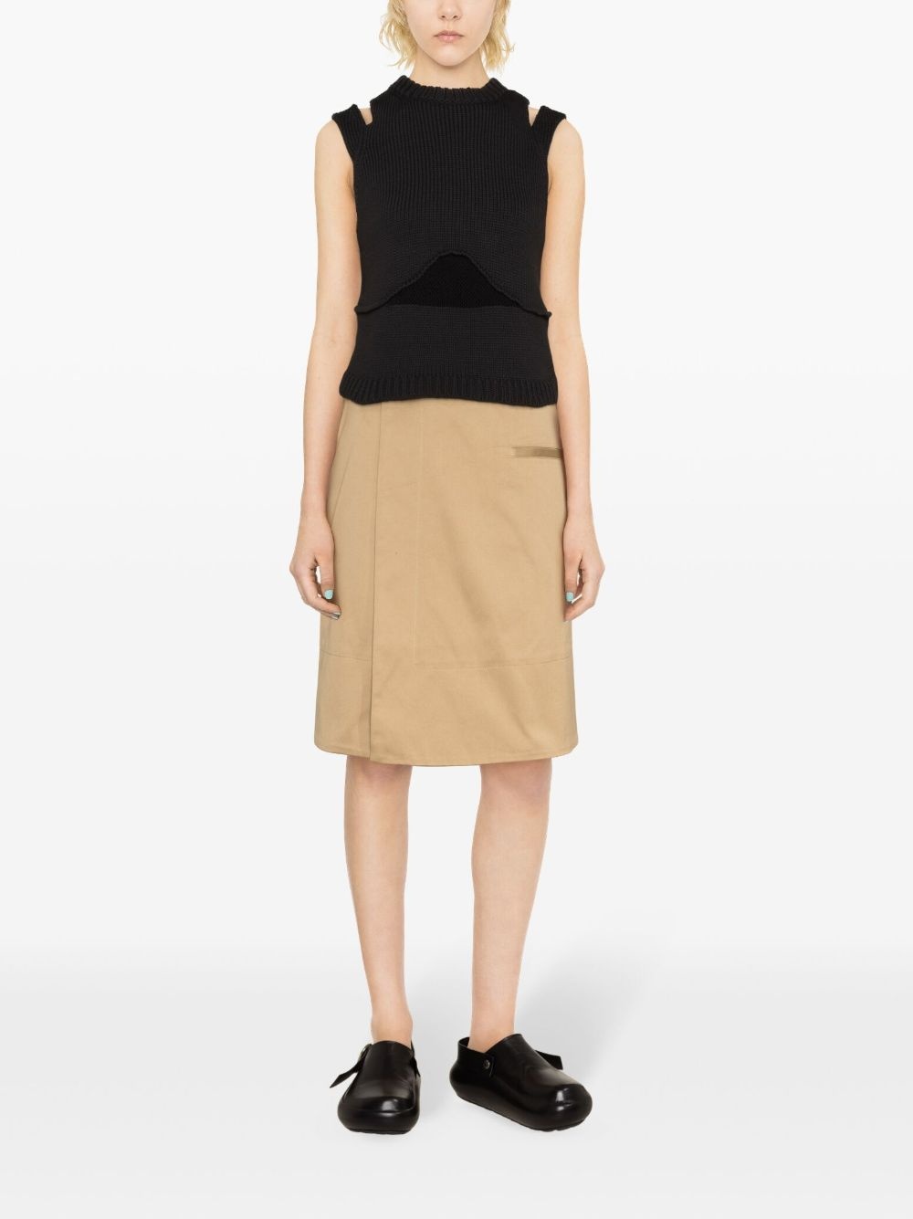 high-waist A-line miniskirt - 2