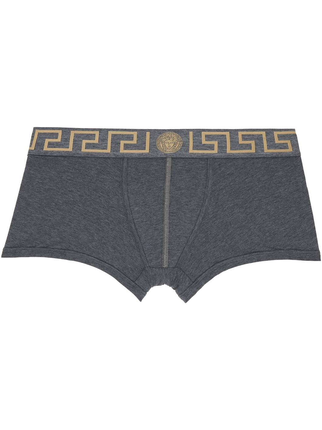 Three-Pack Multicolor Greca Border Boxer Briefs - 2