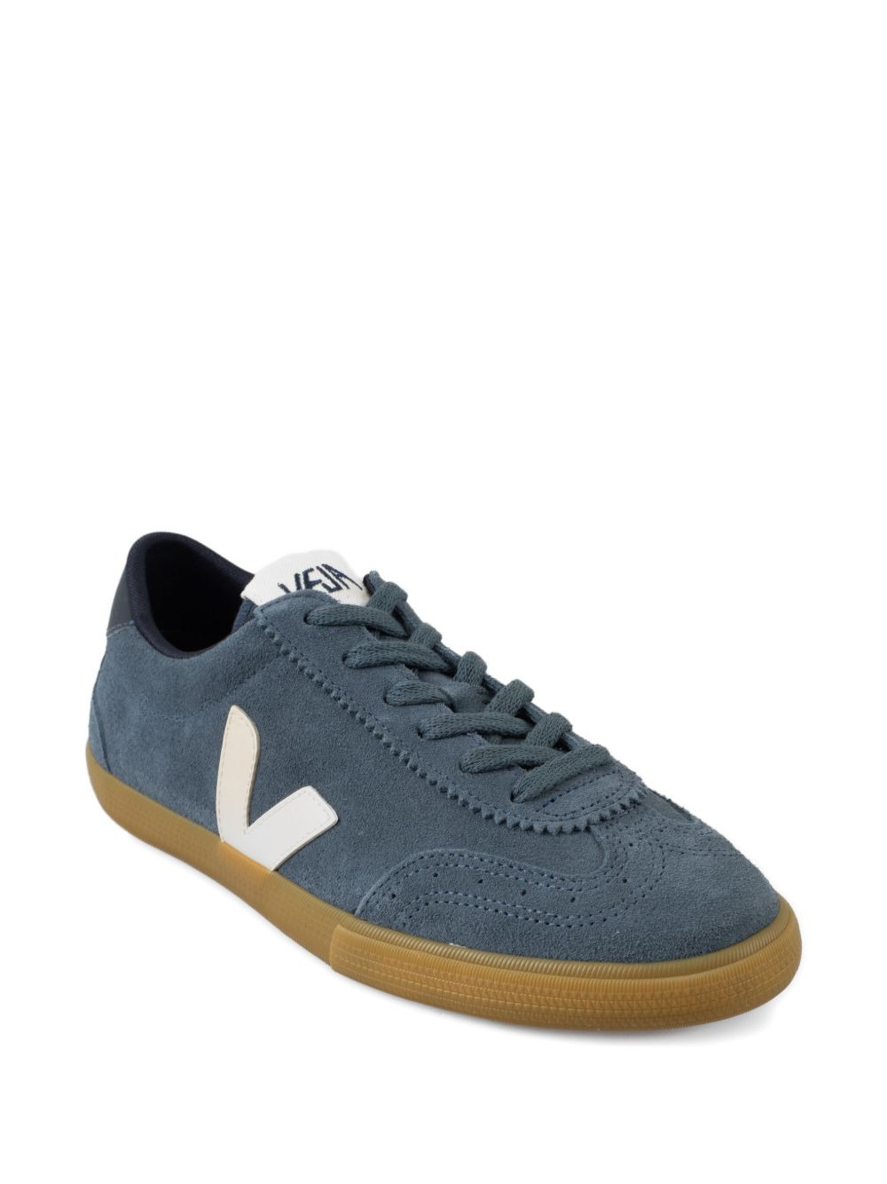 suede v-logo sneakers - 2