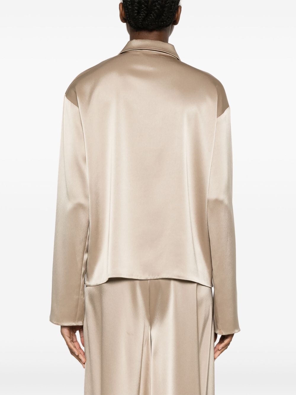 satin polo top - 4
