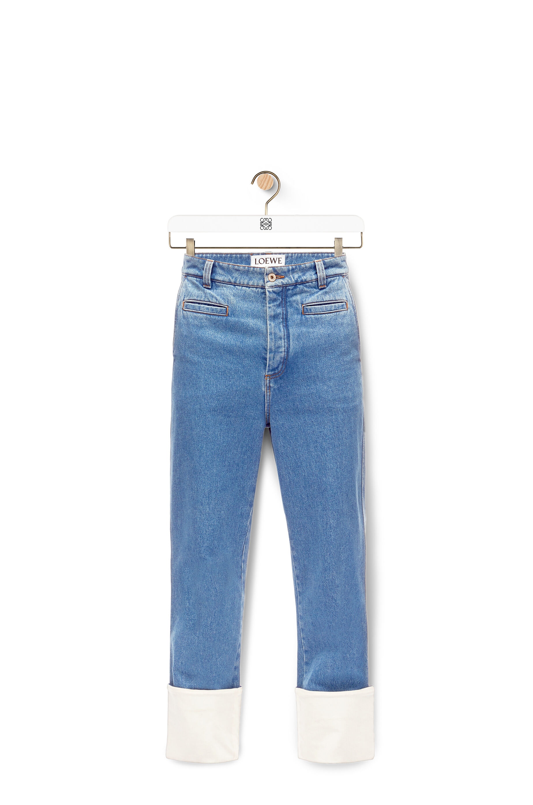 Fisherman stonewash jeans in cotton - 1