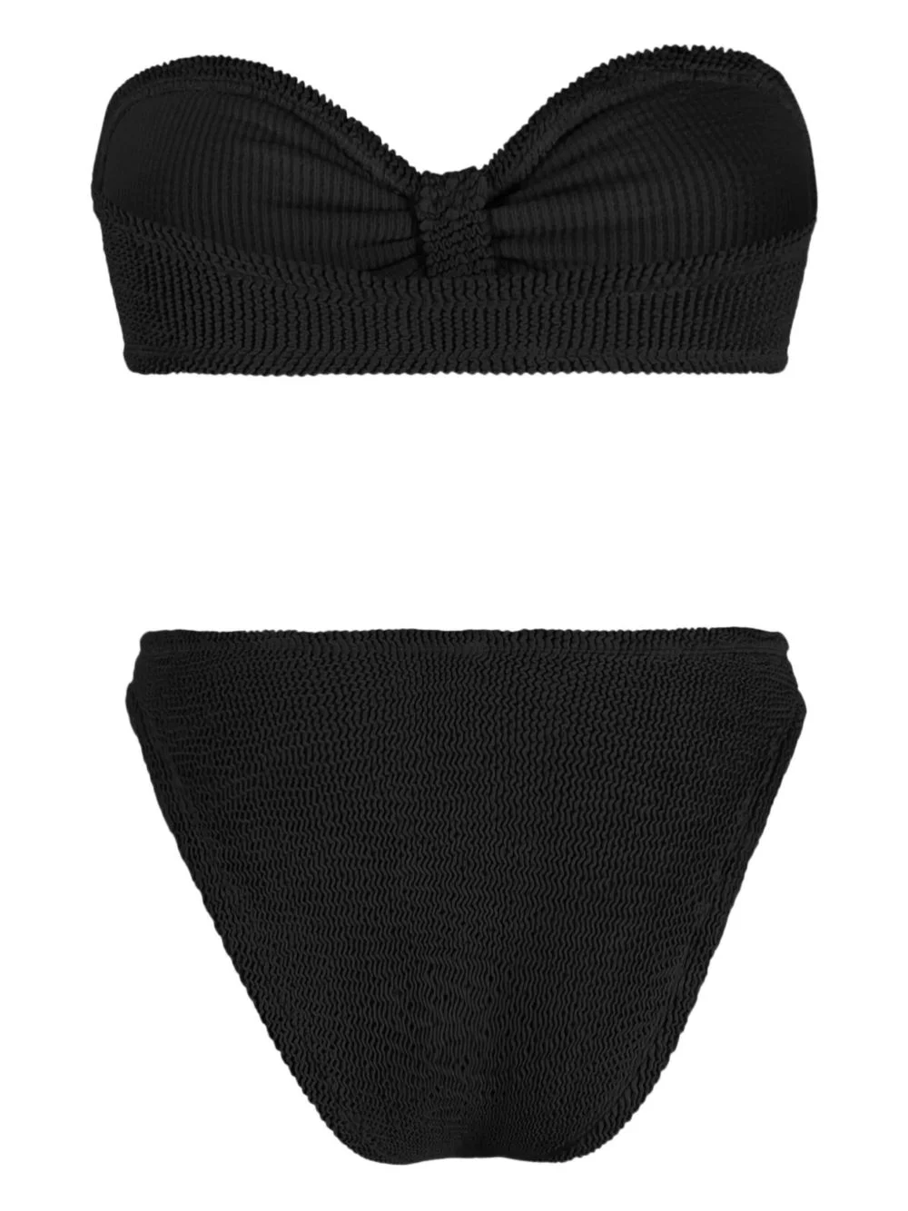 crinkle-texture bikini - 1
