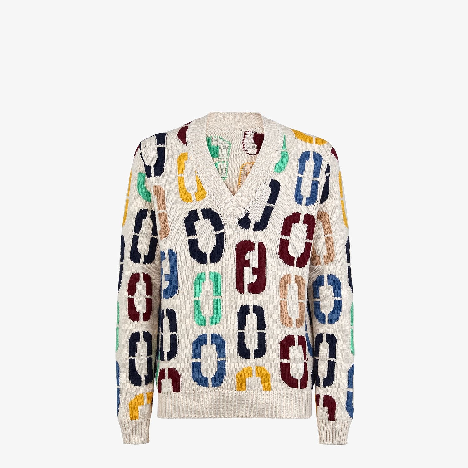 Multicolor wool sweater - 1