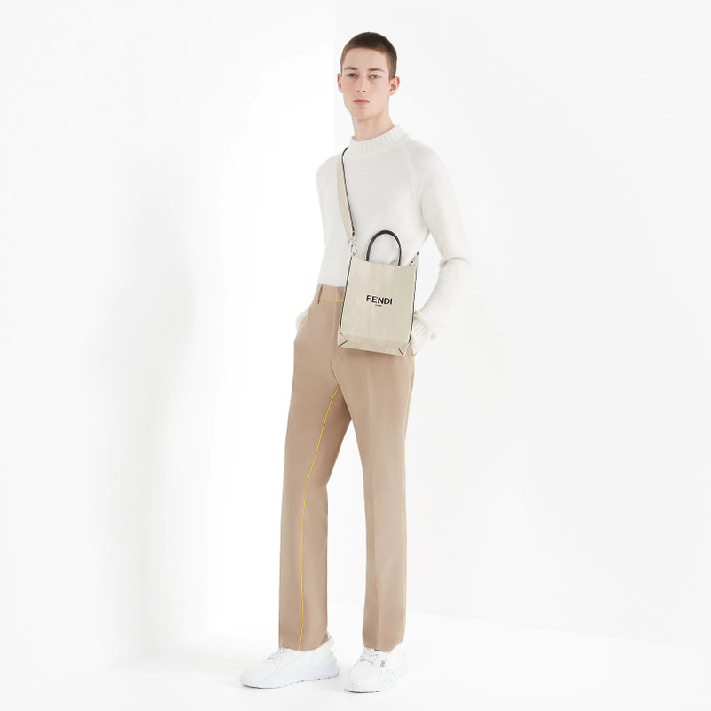 FENDI White leather bag outlook