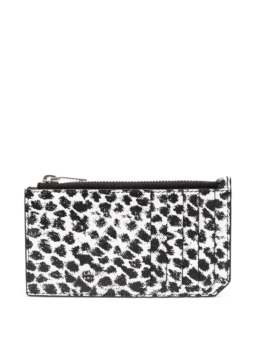 leopard-print leathet wallet - 1