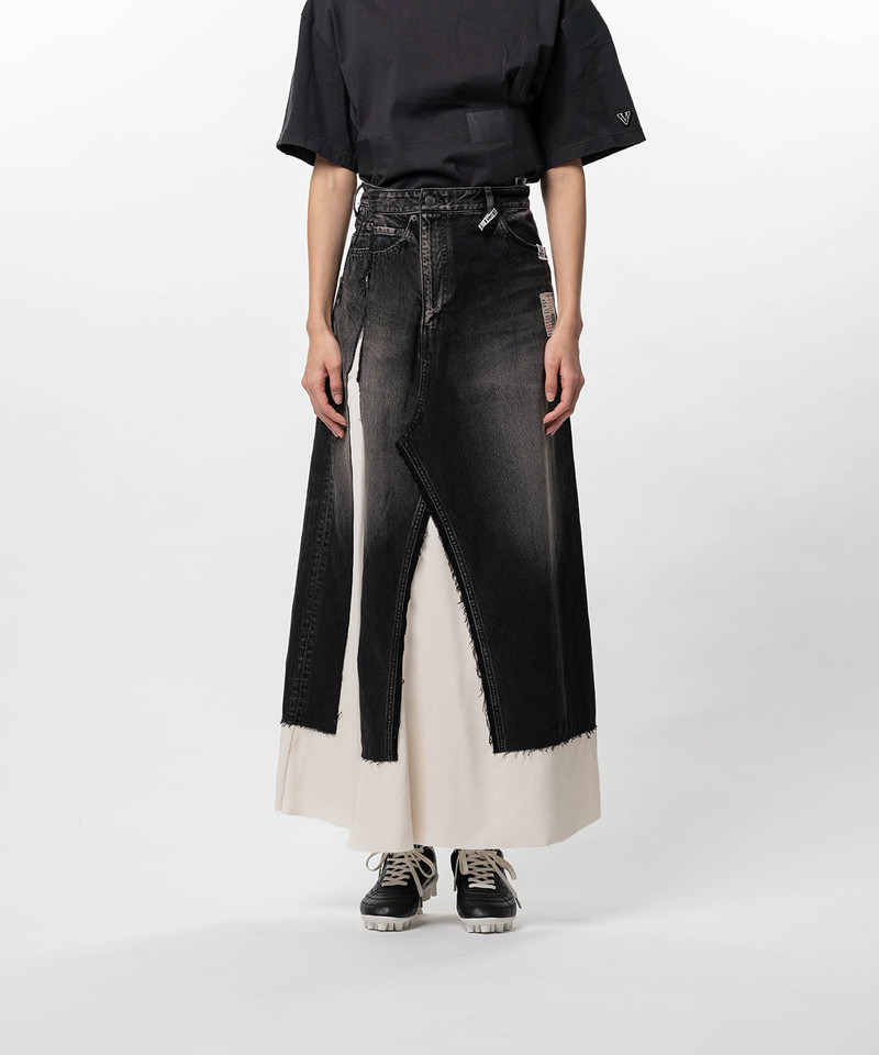 Denim Pants Combined Skirt 3