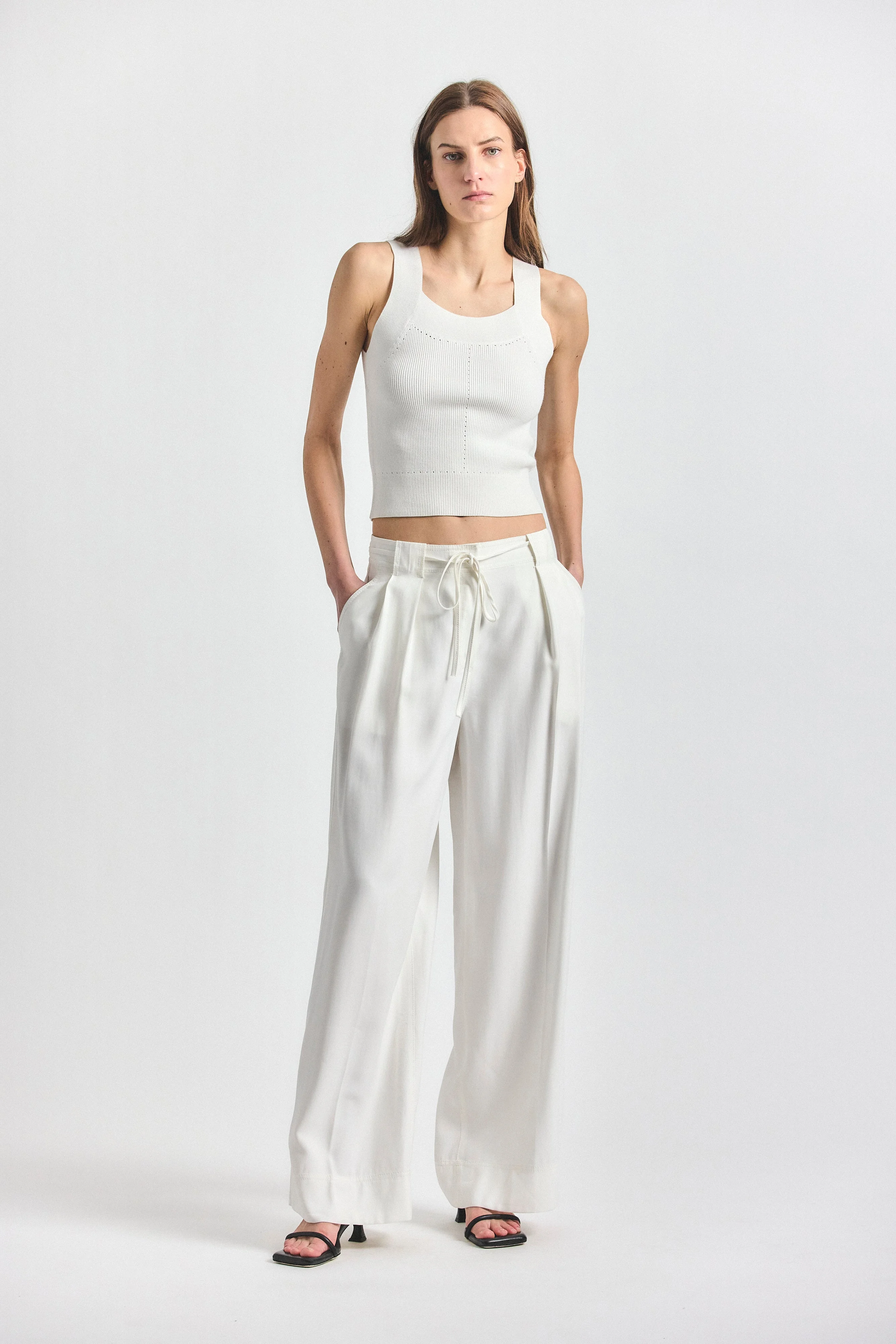 ARCHER WIDE LEG TROUSER - 1