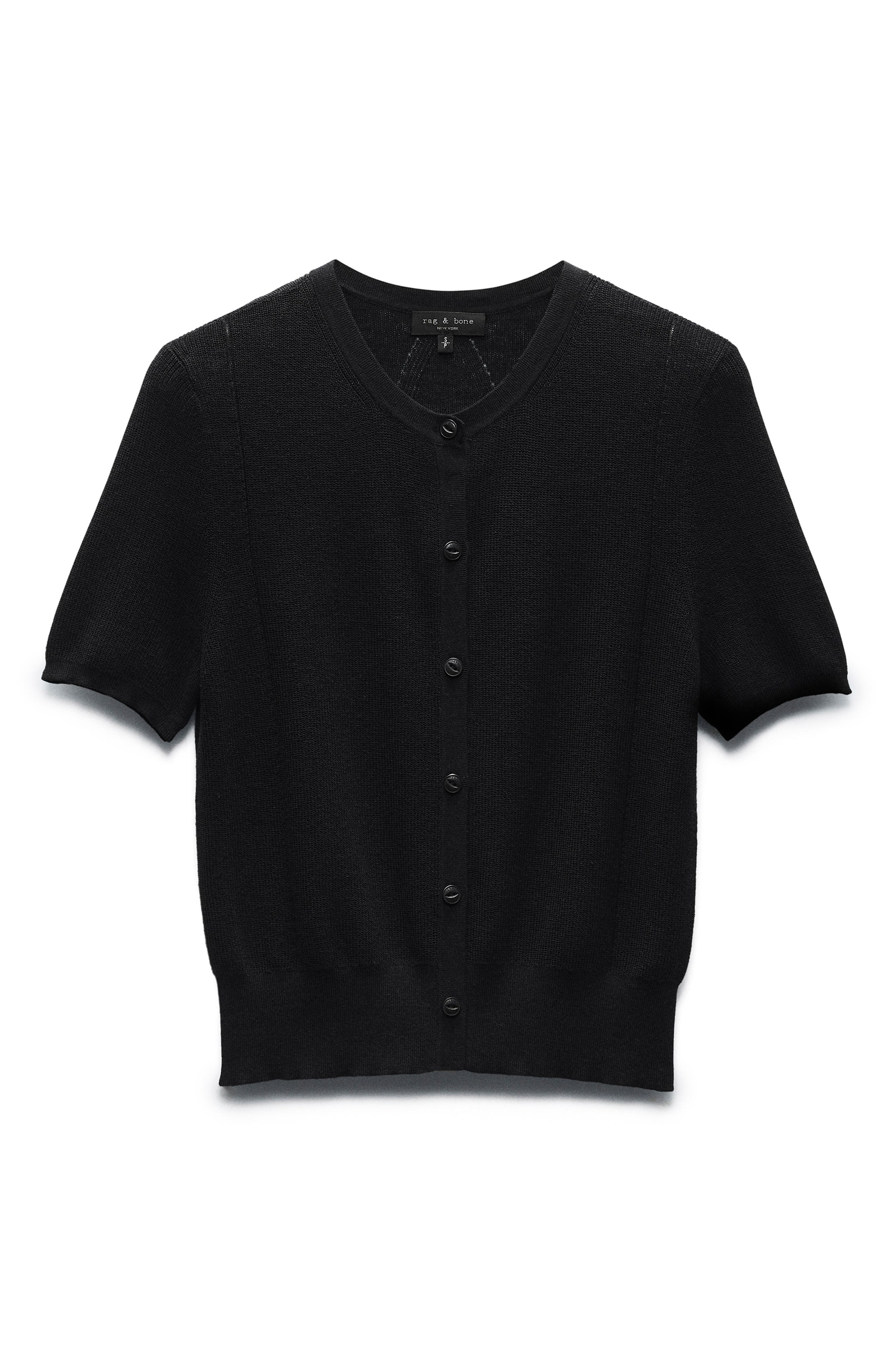 Dina Short Sleeve Cotton Blend Cardigan - 3