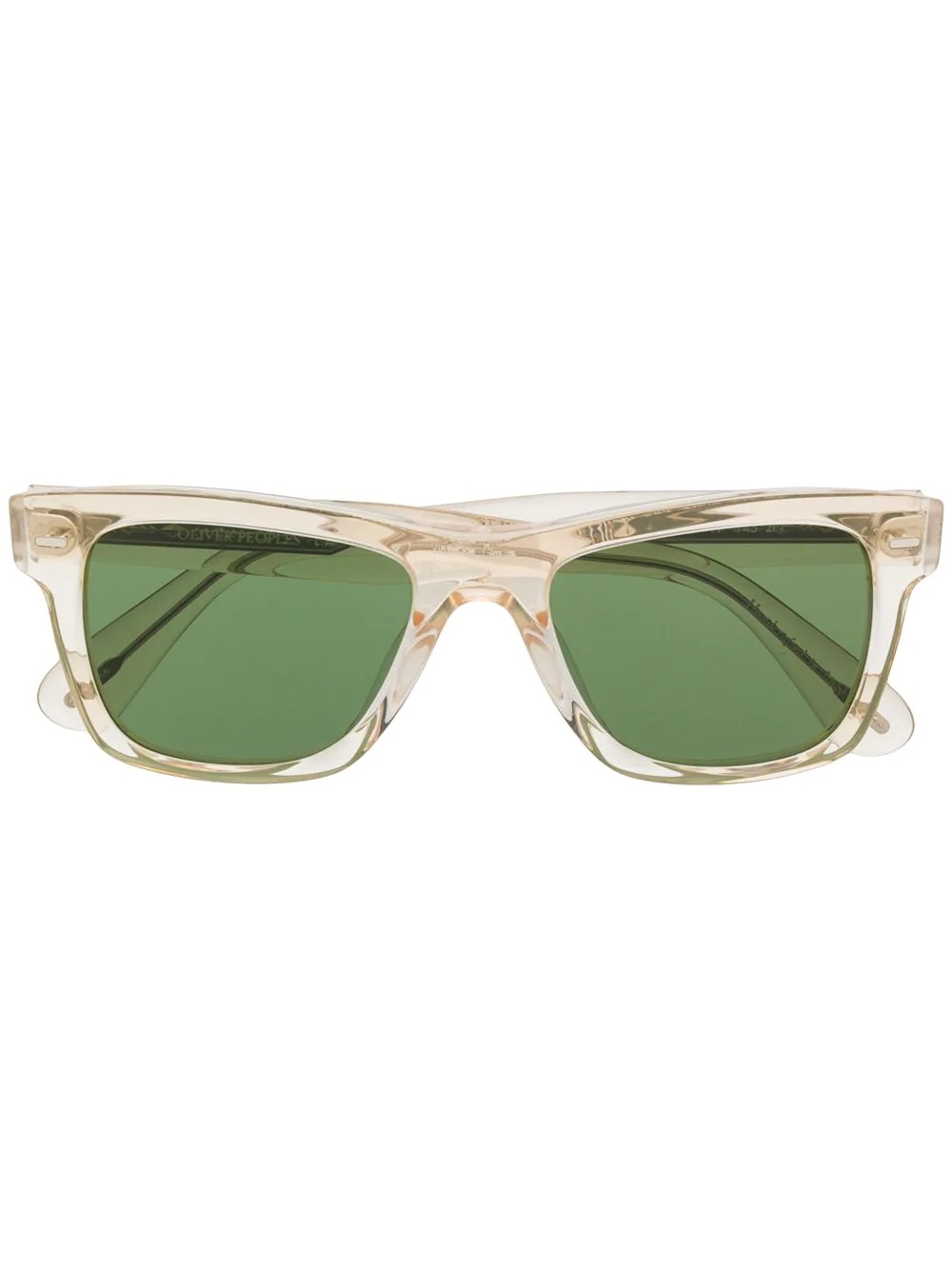 square-frame tinted sunglasses - 1