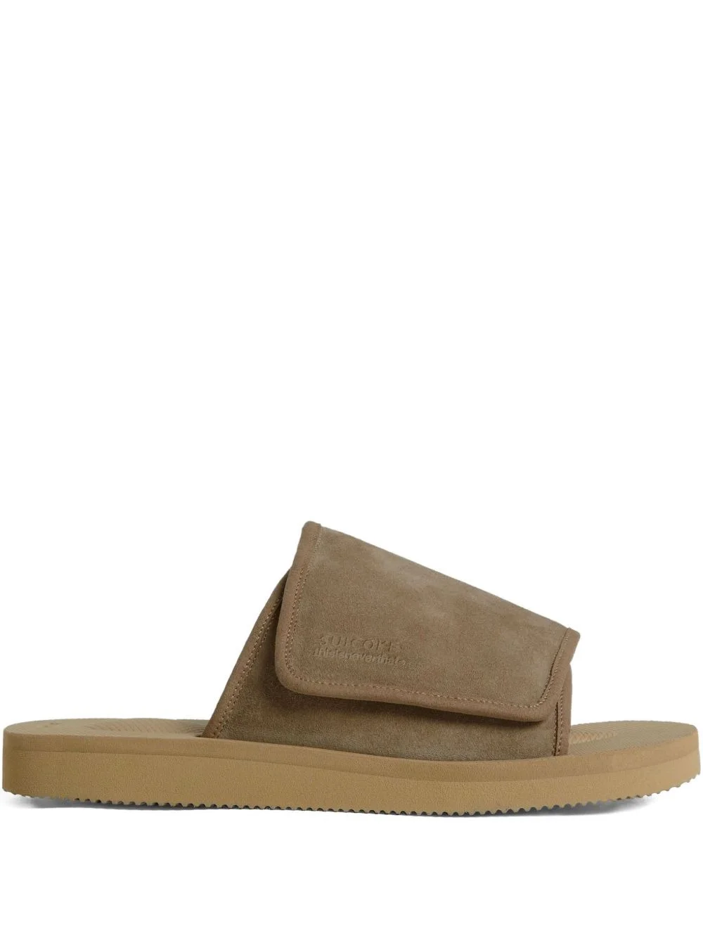 x Thisisneverthat suede-leather strap slides - 1