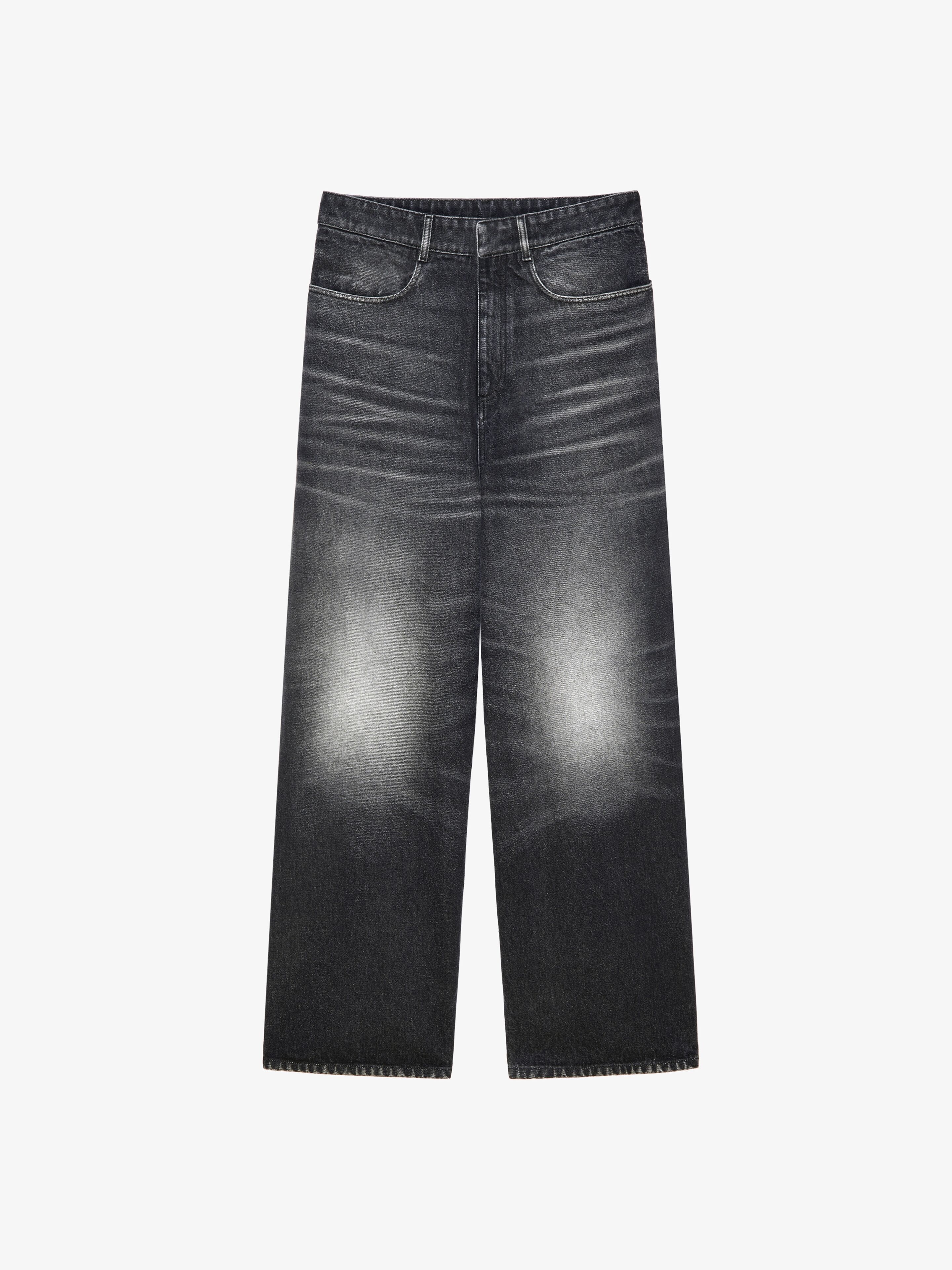 OVERSIZED JEANS IN WASHED-OUT DENIM - 1