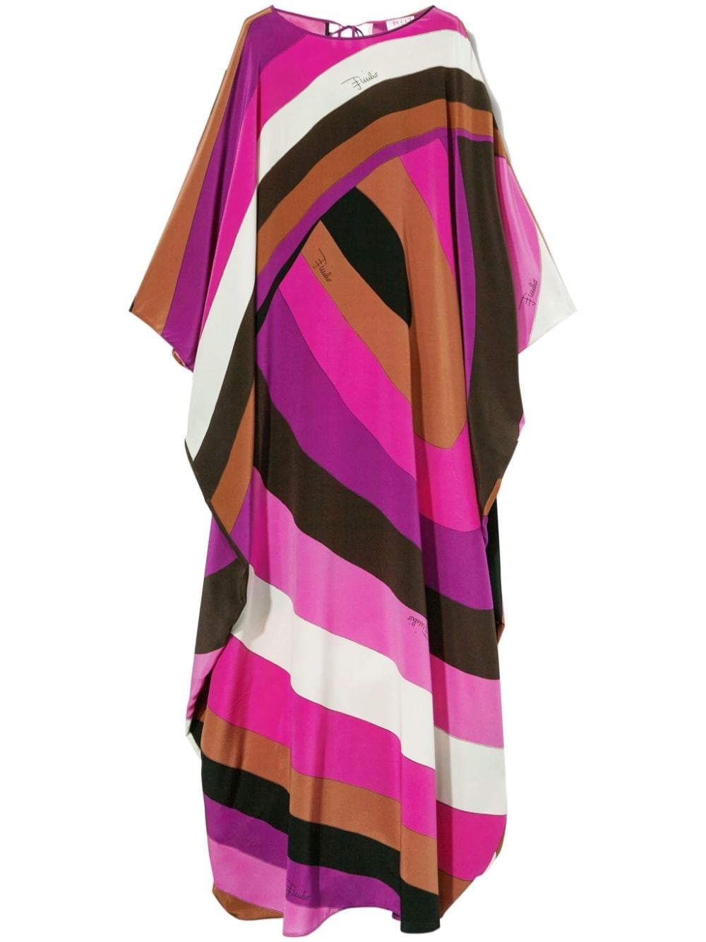 Printed silk kaftan - 1