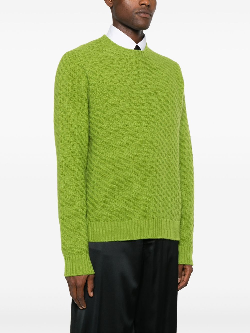 ribbed-knit jumper - 3
