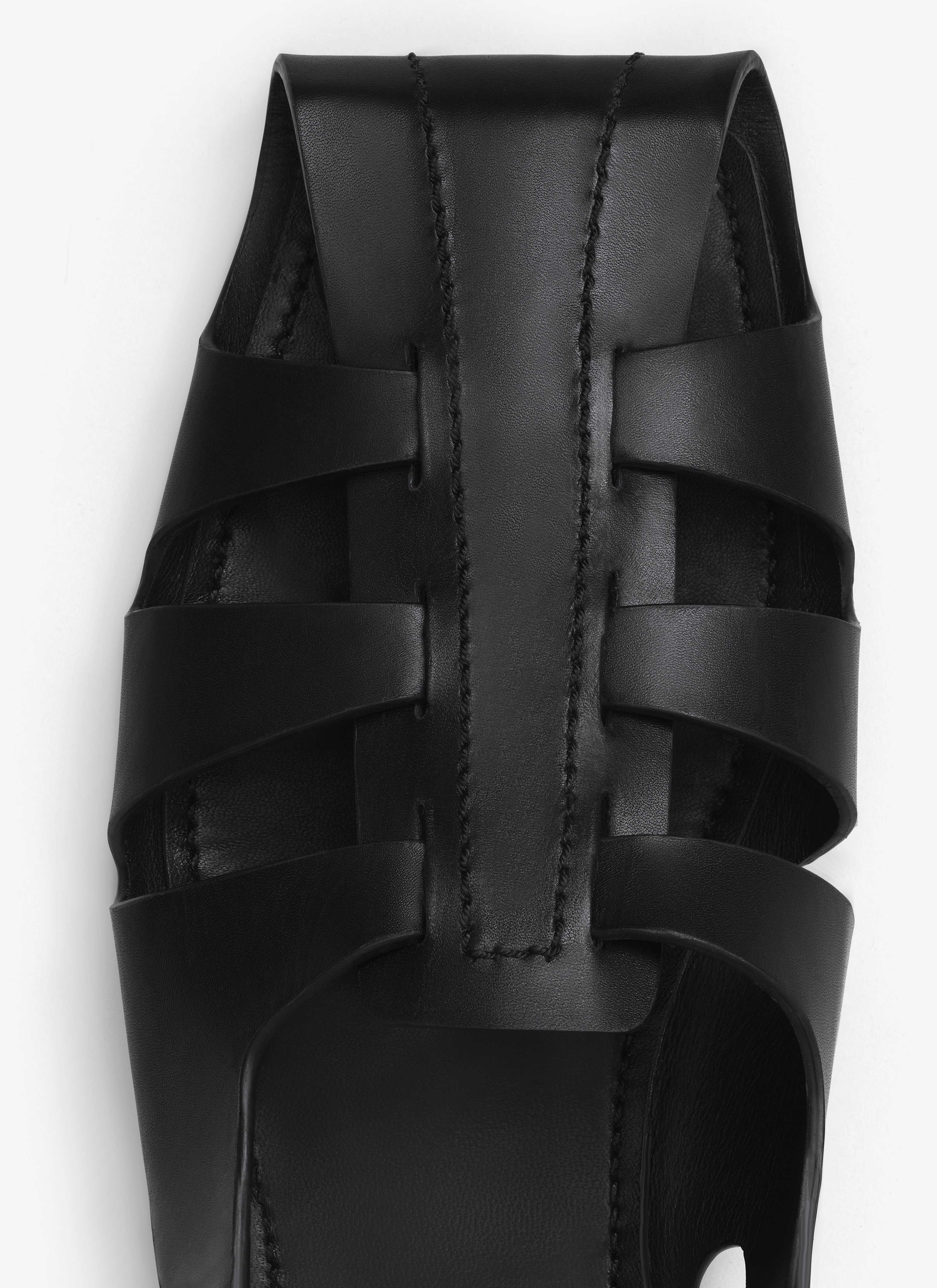 FOLDED FLAT SANDALS IN CALFSKIN - 4