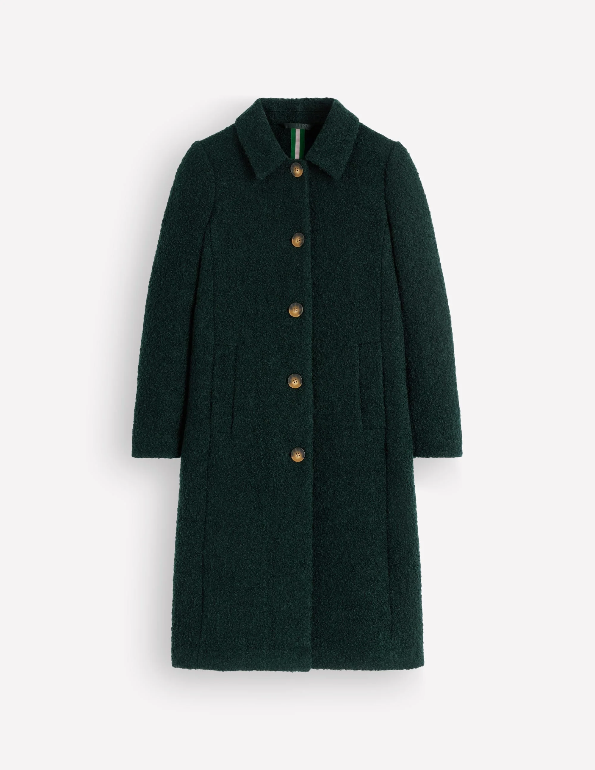 Aylesford Longline Coat-Midnight Emerald - 1