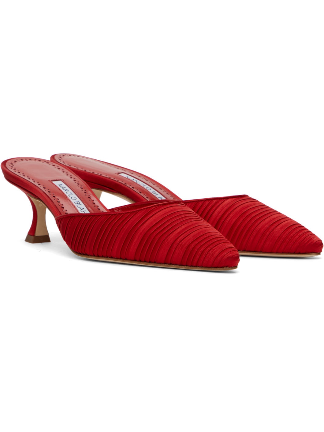Red Carolynemu Mules - 4