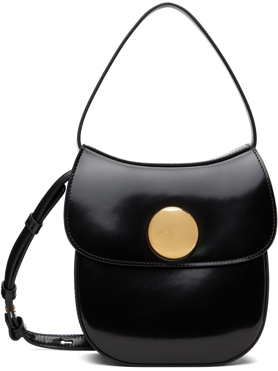 Black Leather Butterfly Small Bag - 1