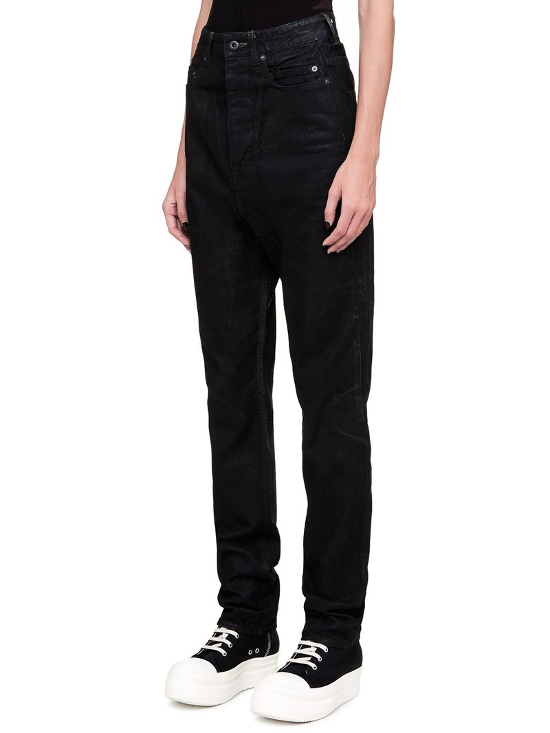 dropped-crotch cropped jeans 9