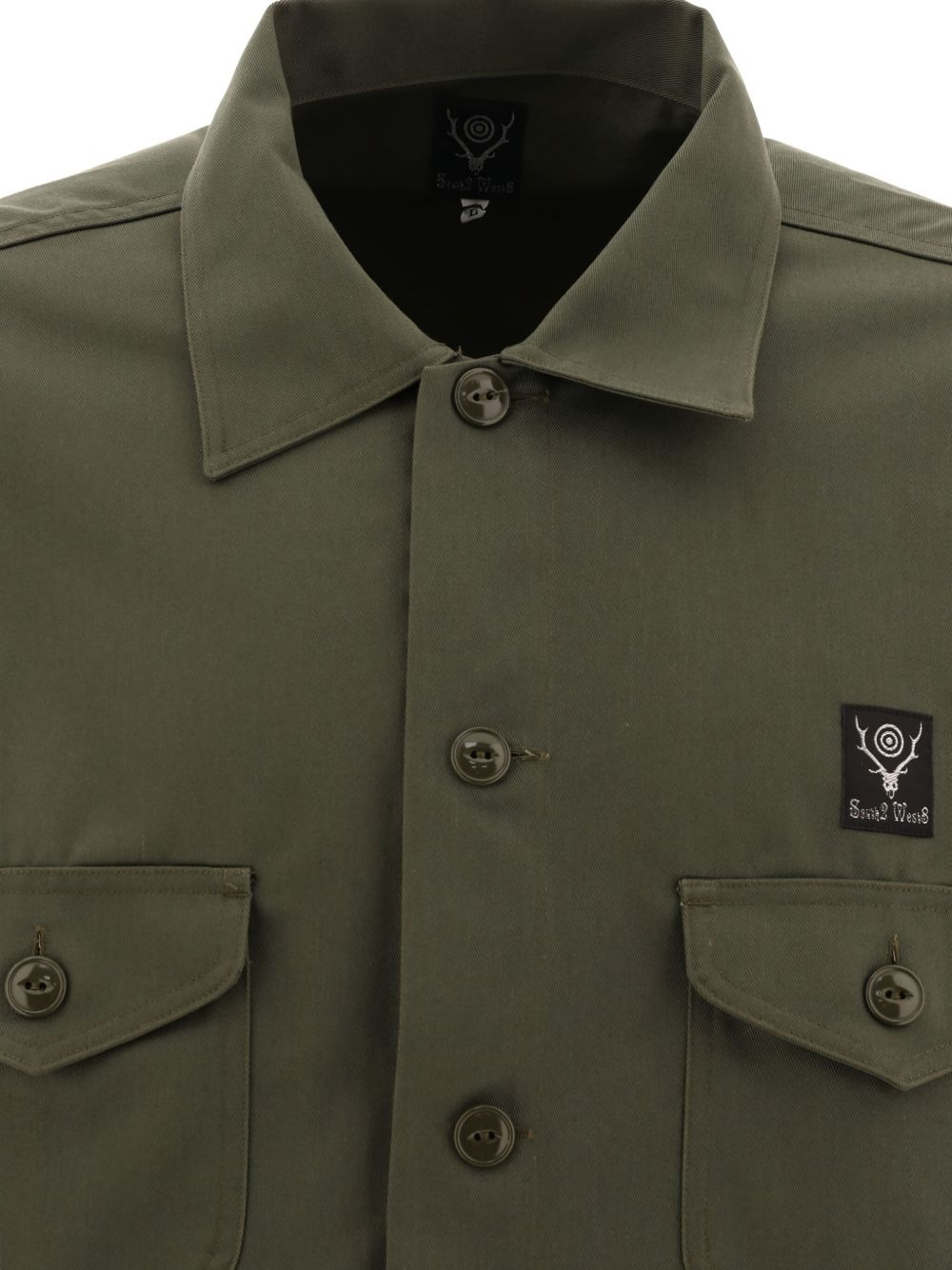 patch-pocket button-up shirt - 3
