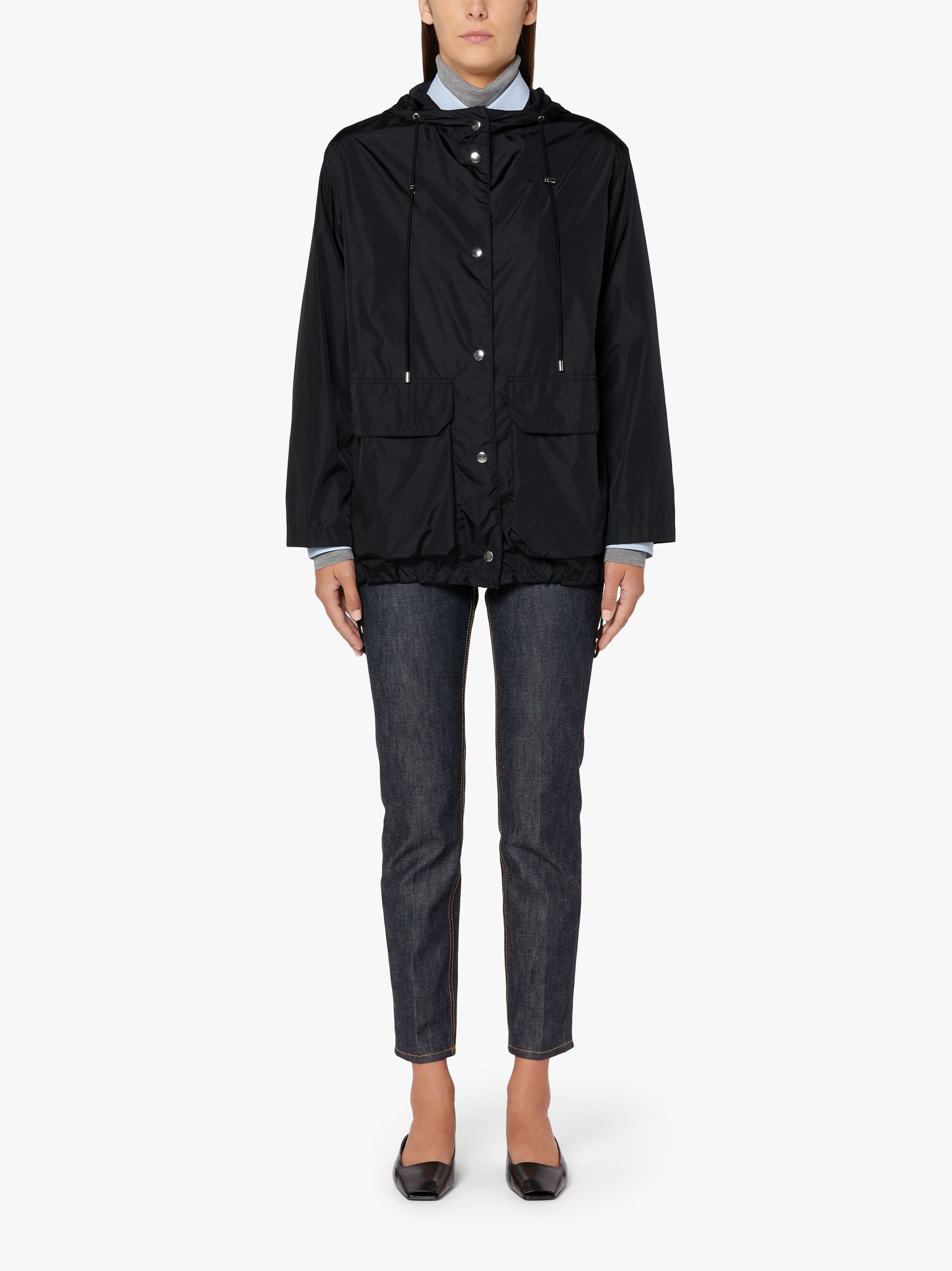 MAISIE BLACK NYLON FIELD JACKET | LMJ-017 - 3