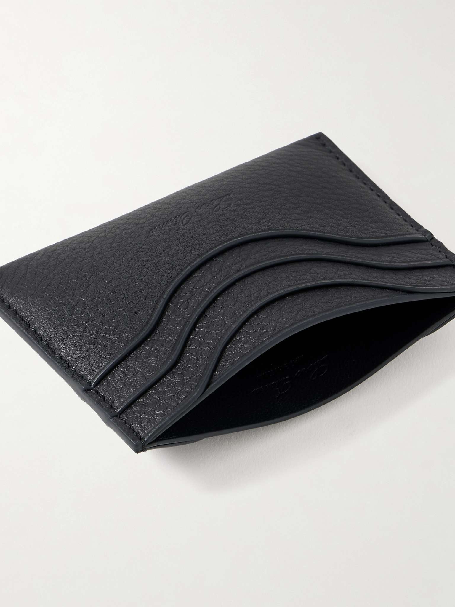 Logo-Debossed Full-Grain Leather Cardholder - 2