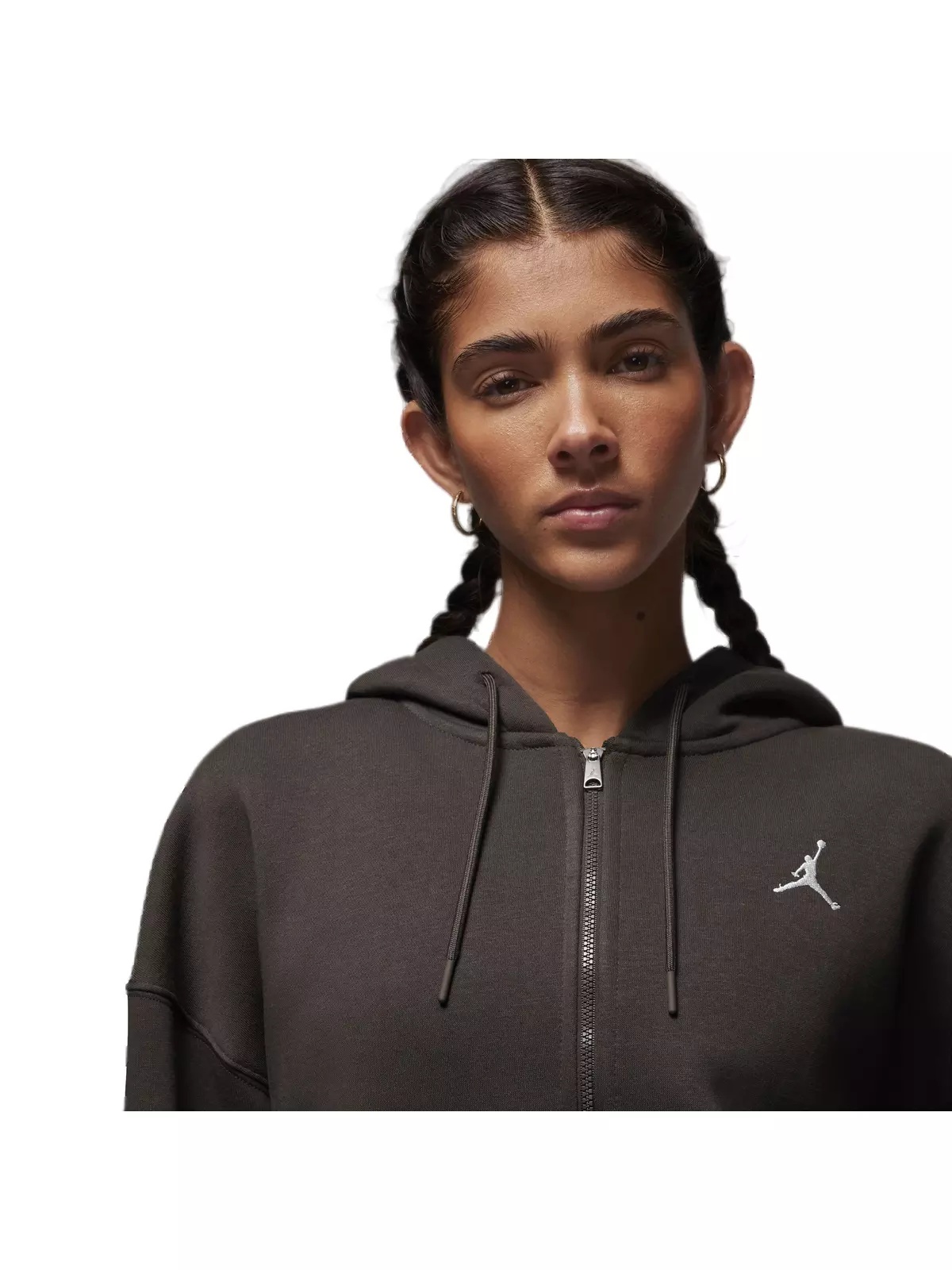 Women's Brooklyn Fleece Full-Zip Jacket -Brown - 3