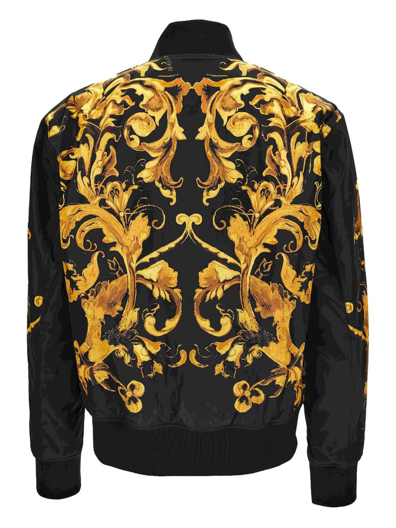 VERSACE JEANS COUTURE baroque-print bomber jacket outlook