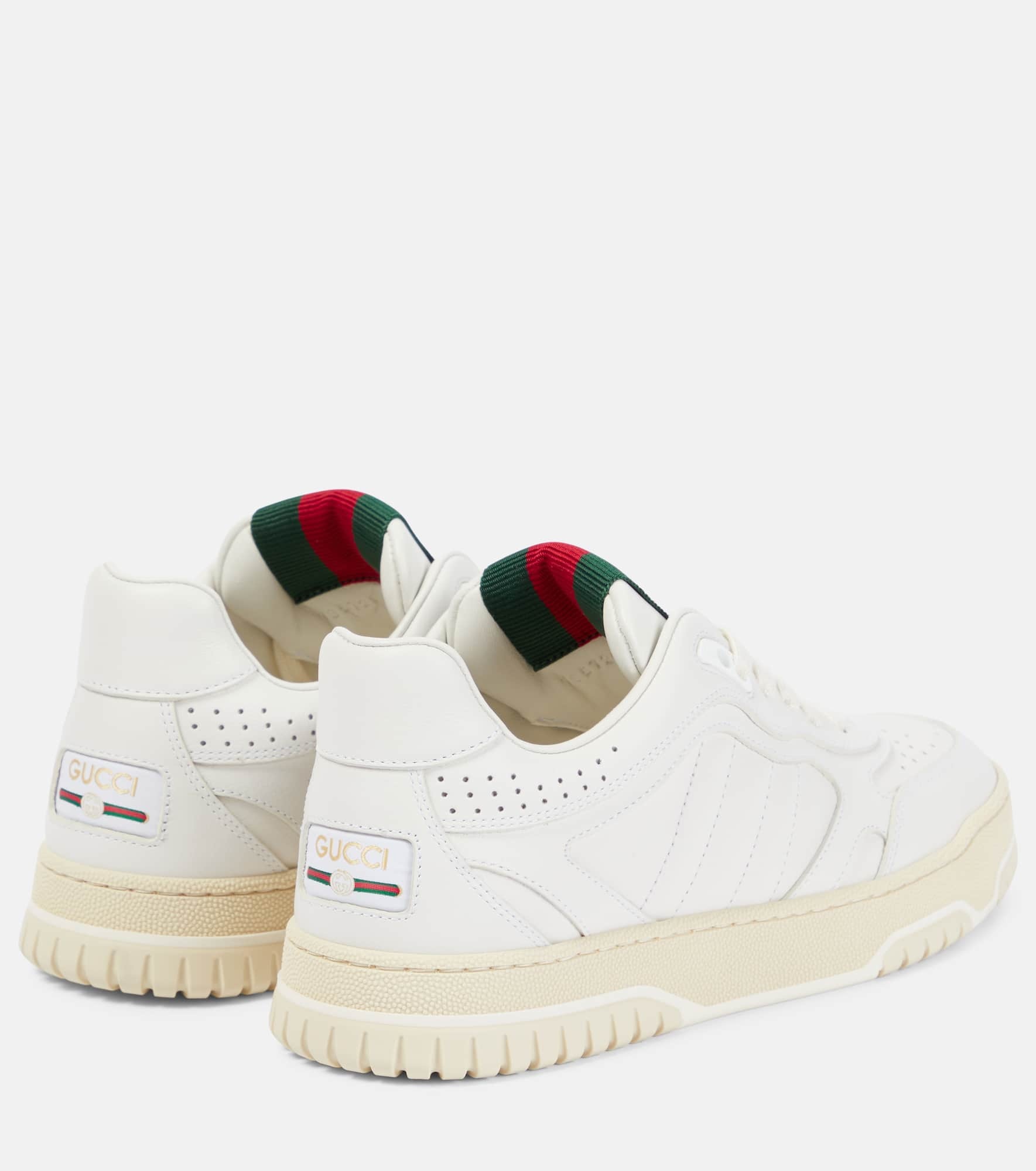 GG Re-Web leather sneakers - 2