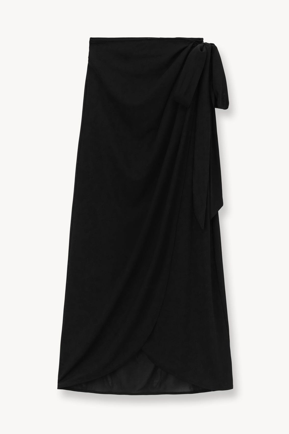 STAUD ANGELICA WRAP SKIRT BLACK - 1