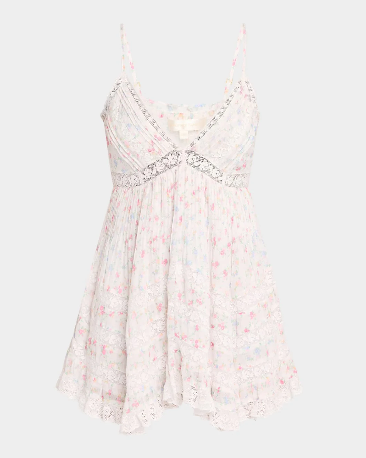 Alonna Cotton Floral Mini Dress - 1