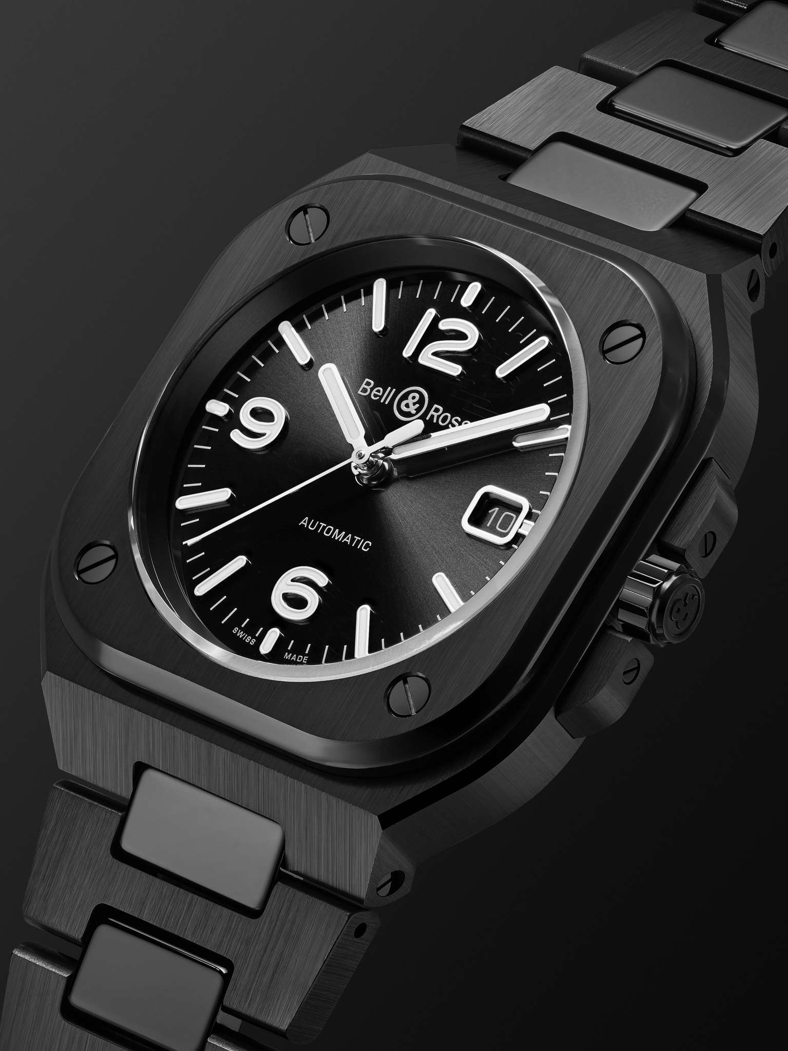 BR 05 Automatic 41mm Ceramic and PVD Watch, Ref. No. BR05A-BL-CE/SCE - 4