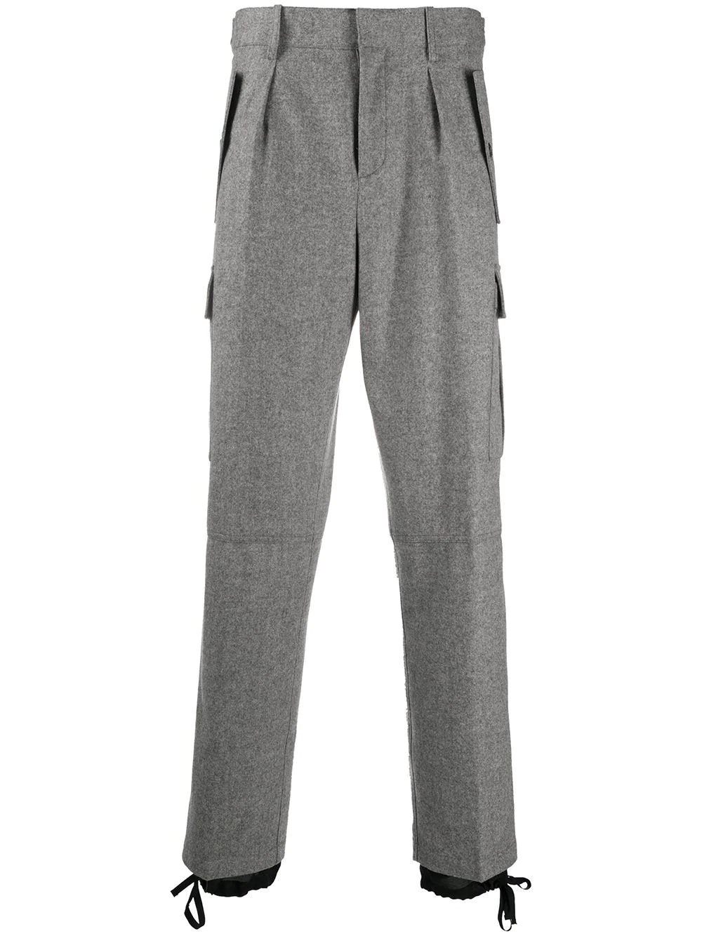 double-hem cargo trousers - 1