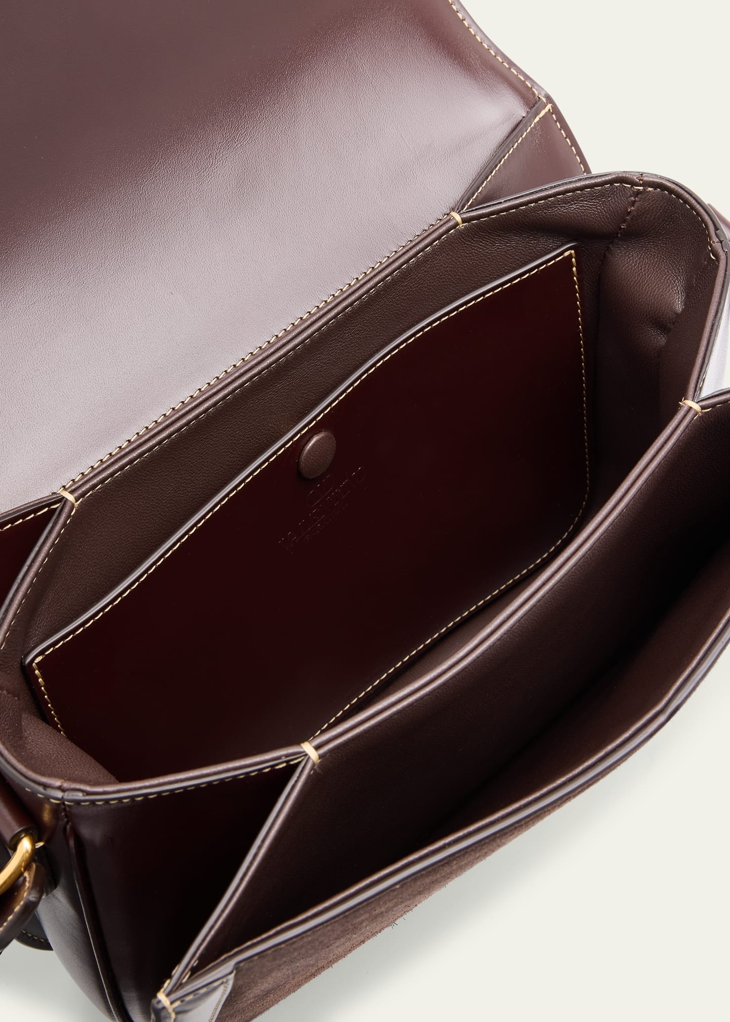 9 to 5 VLOGO Flap Suede Shoulder Bag - 4