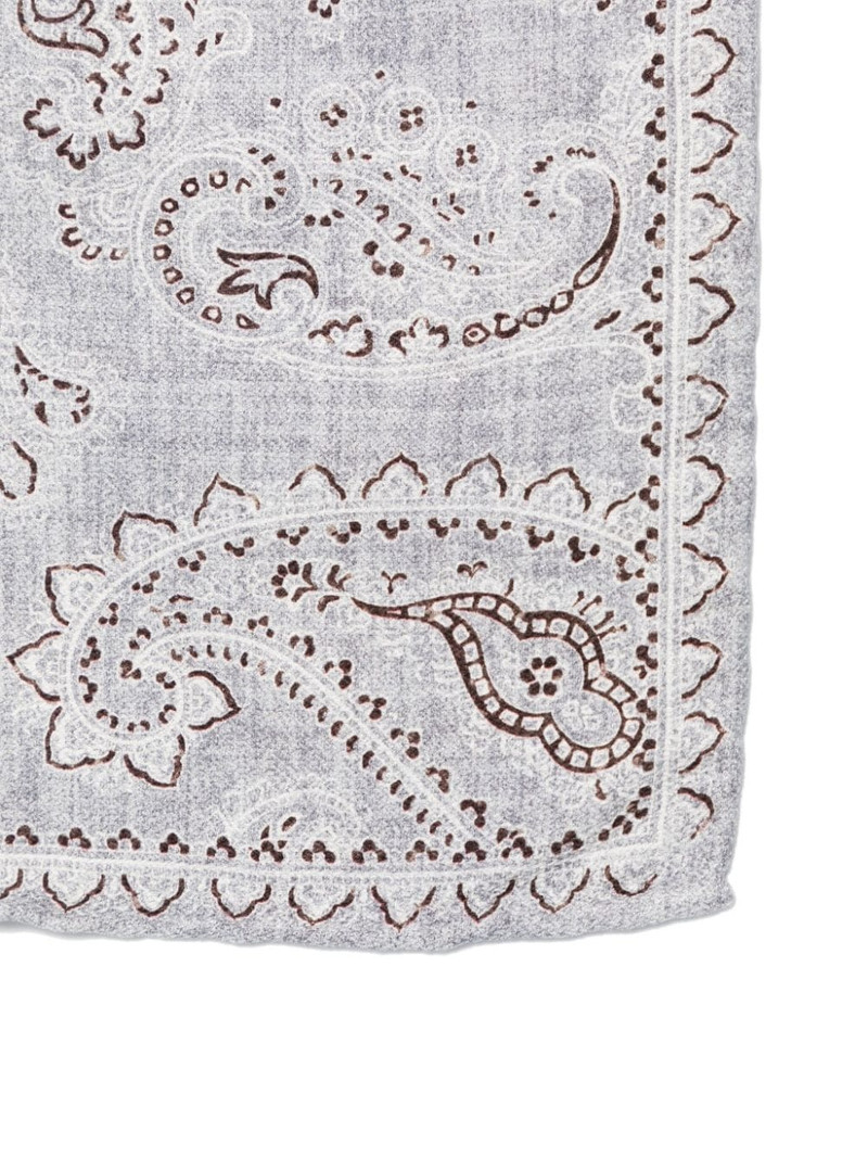 Brunello Cucinelli paisley-print pocket scarf outlook