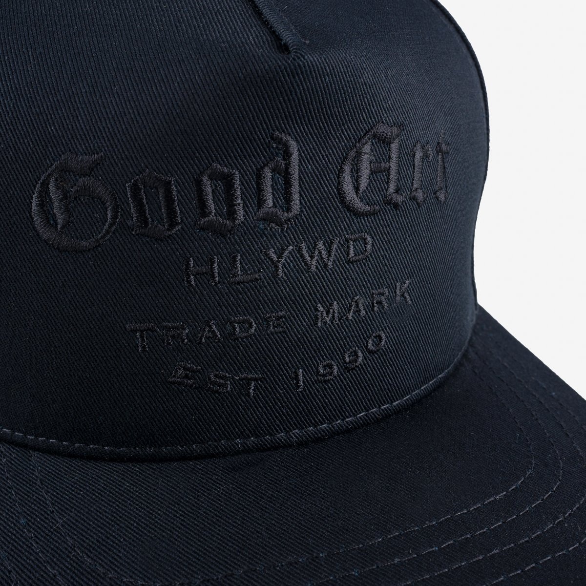 HCS-TRK-BLK GOOD ART HLYWD Trunk Logo High Crown Snapback Cap - Black - 4